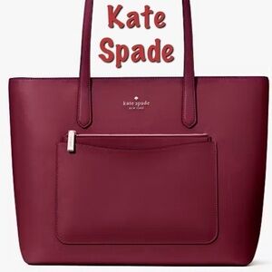 Kate Spade 3 piece set with tote wristlet and pouch
